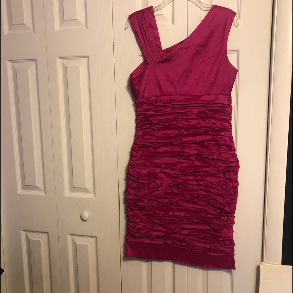 Calvin Kline cocktail dress burgundy